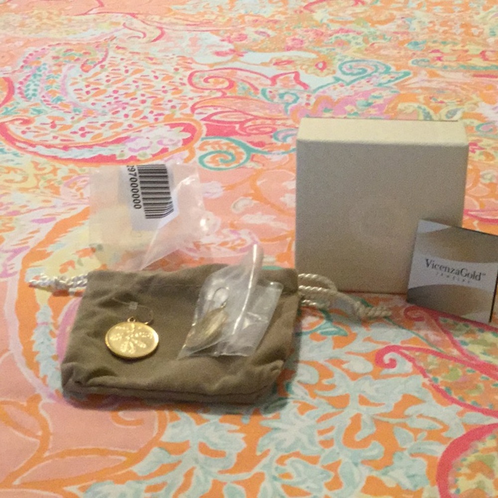 VicenzaGold coin earrings from QVC